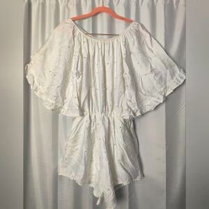 Luc-Ce off shoulder pearl romper - S